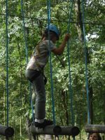 Wizyta w Adrenalinie Parku uczestników warsztatów letnich z Lutyni